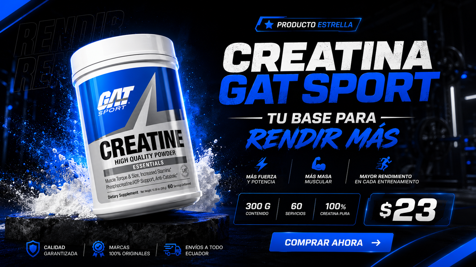 Creatina GAT Sport - DanSupps EC